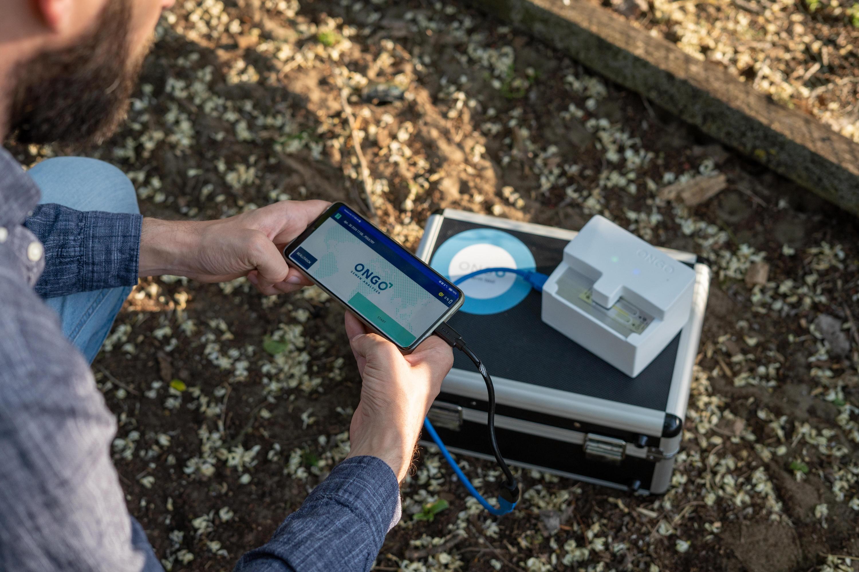 Ongo Vision connected to Android smartphone