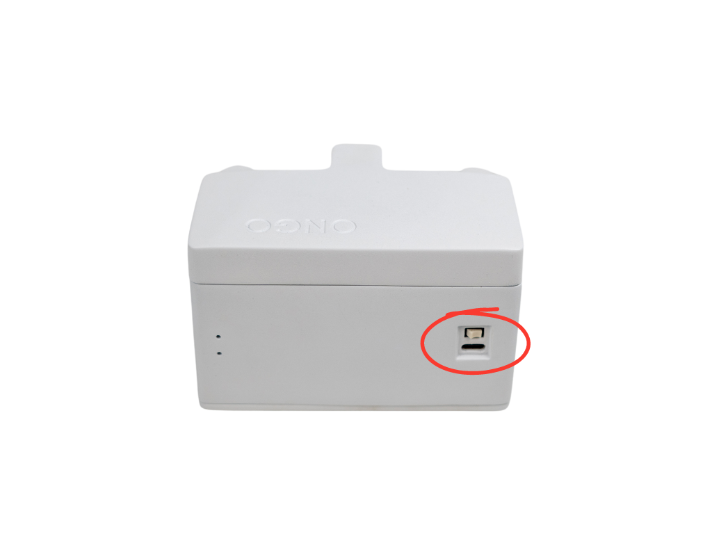 Ongo Vision USB-C charging port
